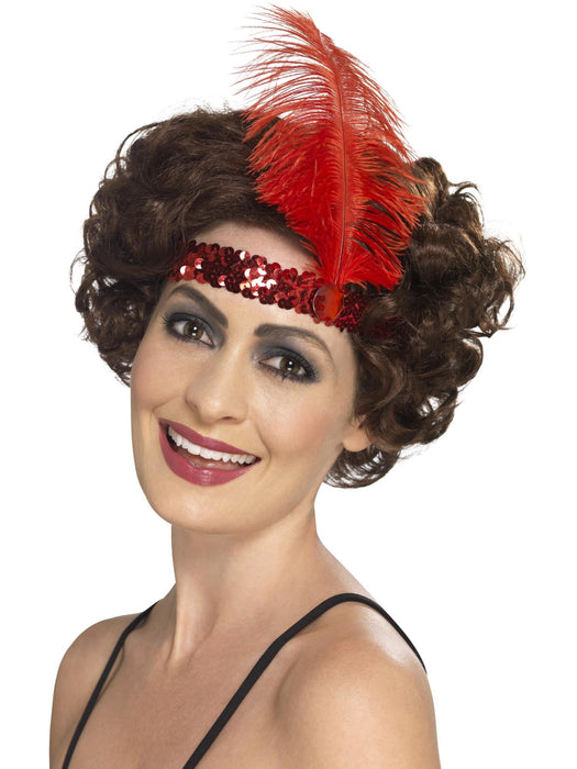Buy Flapper Headband for Adults - Red from Costume Super Centre AU