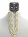 Buy Flapper Roaring 20's Plastic Pearl Bead Necklace - Beige from Costume Super Centre AU