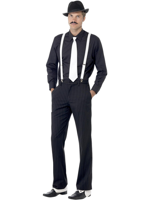 Buy Gangster Accessory Kit for Adults - Black & White from Costume Super Centre AU