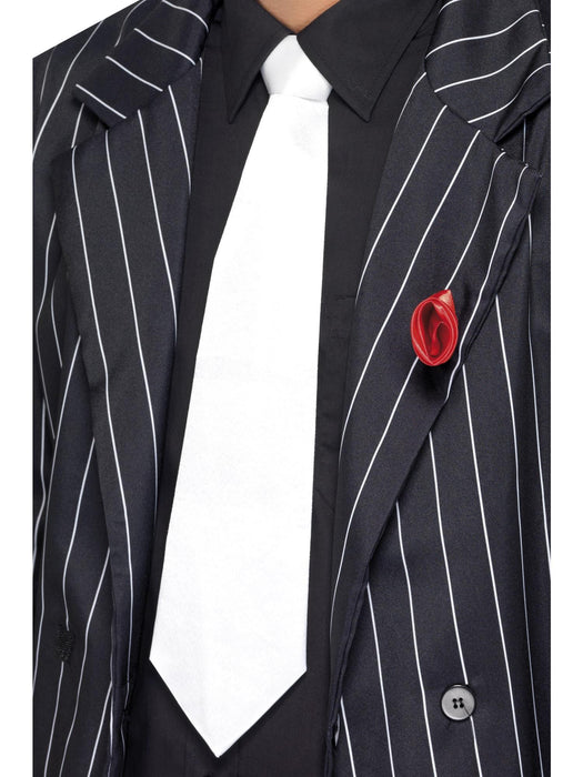 Buy Gangster White Neck Tie for Adults from Costume Super Centre AU