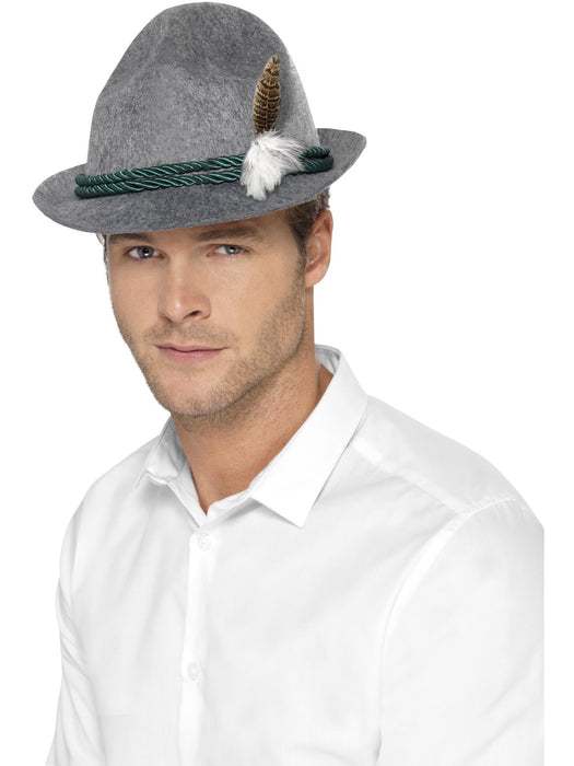 Buy German Trenker Hat for Adults - Grey from Costume Super Centre AU