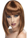 Buy Glam Short Blunt Wig with Fringe for Adults - Brown from Costume Super Centre AU