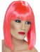 Buy Glam Short Blunt Wig with Fringe for Adults - Neon Pink from Costume Super Centre AU