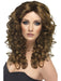 Buy Glamour Long Curly Wig for Adults - Brown from Costume Super Centre AU