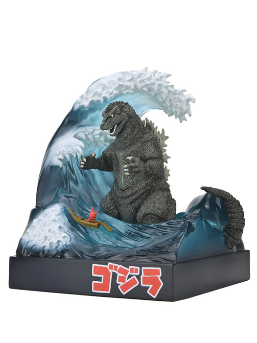 Godzilla in Wave with Dunny Limited Edition - 8" Resin Art Figurine - Godzilla - Kidrobot