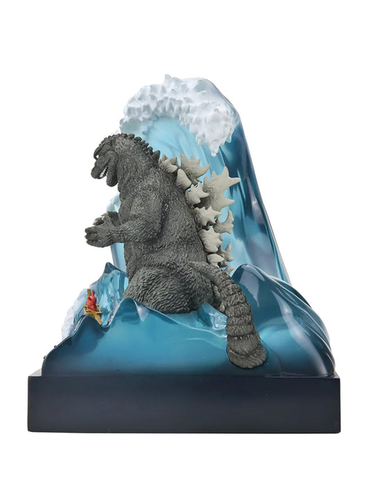 Godzilla in Wave with Dunny Limited Edition - 8" Resin Art Figurine - Godzilla - Kidrobot