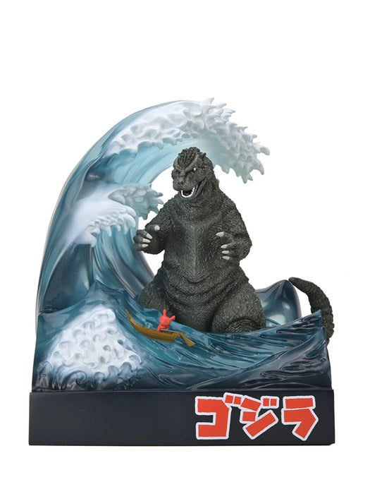 Godzilla in Wave with Dunny Limited Edition - 8" Resin Art Figurine - Godzilla - Kidrobot