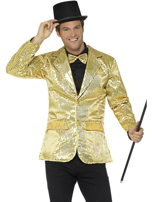 Buy Gold Sequin Jacket for Adults from Costume Super Centre AU