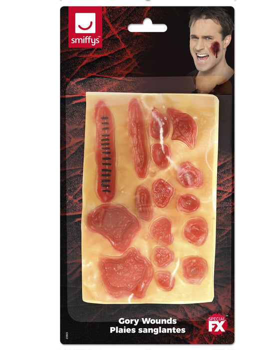 Buy Gory Wounds Flesh-Coloured Prosthetic Latex Make-Up FX from Costume Super Centre AU