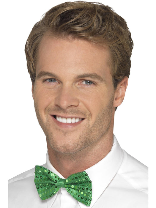 Buy Green Sequin Bow Tie for Adults from Costume Super Centre AU