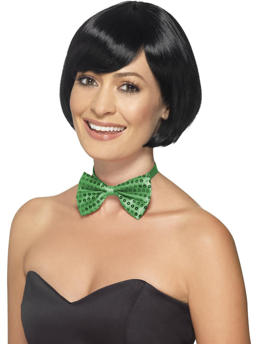 Buy Green Sequin Bow Tie for Adults from Costume Super Centre AU