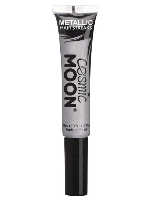 Buy Hair Streaks Metallic Silver - Cosmic Moon from Costume Super Centre AU