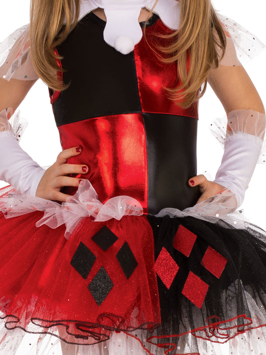 Buy Harley Quinn Deluxe Costume for Kids - Warner Bros DC Comics from Costume Super Centre AU