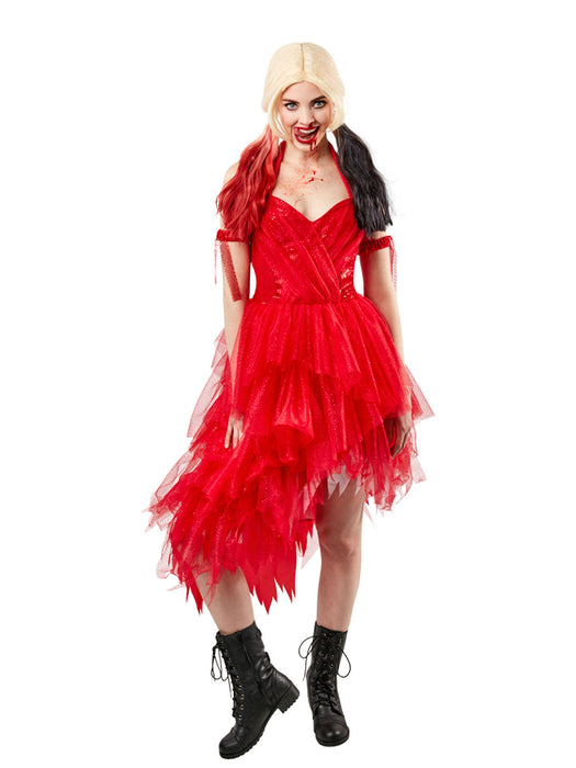 Buy Harley Quinn Red Dress Costume for Adults - Warner Bros Suicide Squad 2 from Costume Super Centre AU