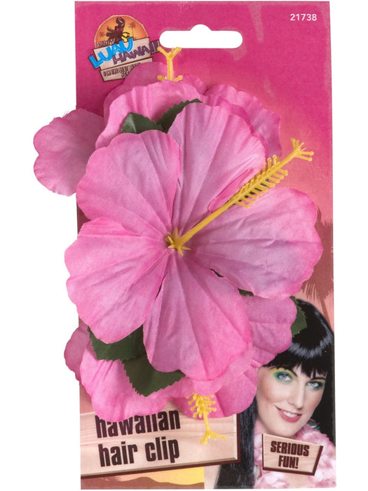 Buy Hawaiian Flower Hair Clip - Pink Hibiscus from Costume Super Centre AU