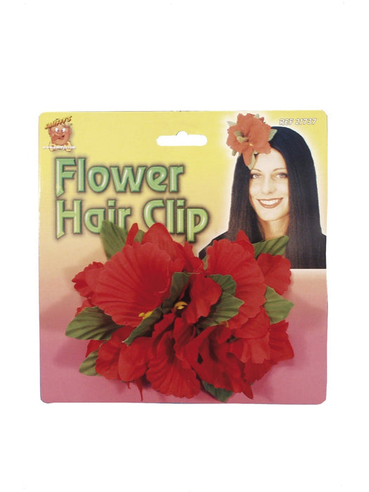 Buy Hawaiian Flower Hair Clip - Red from Costume Super Centre AU