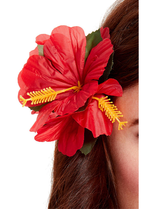 Buy Hawaiian Flower Hair Clip - Red from Costume Super Centre AU