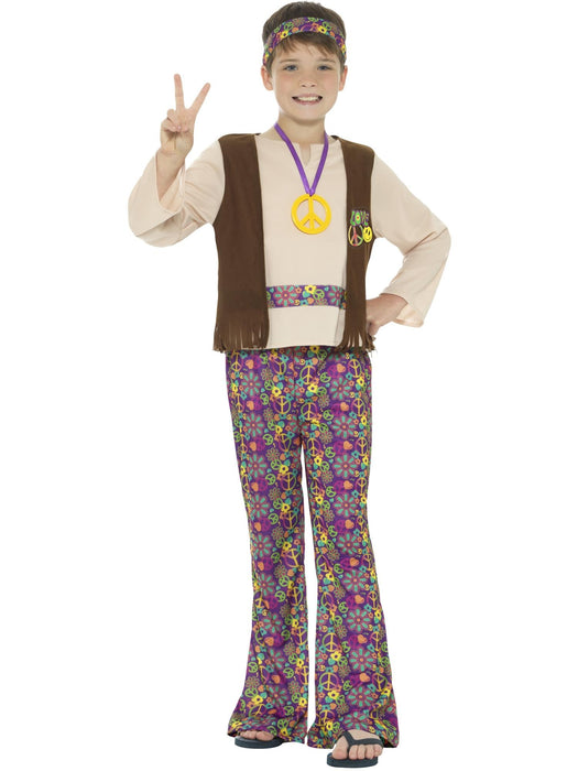 Buy Hippie Boy Costume for Kids from Costume Super Centre AU