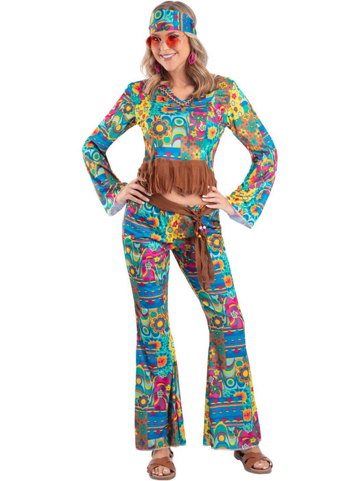 Buy Hippie Flower Power Costume for Adults from Costume Super Centre AU