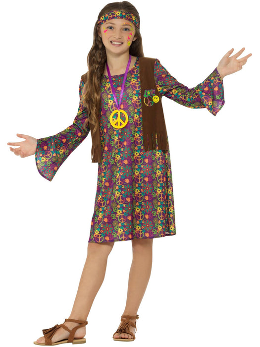 Buy Hippie Girl Dress Costume for Kids from Costume Super Centre AU