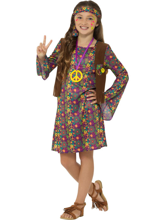 Buy Hippie Girl Dress Costume for Kids from Costume Super Centre AU