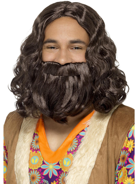 Buy Hippie / Jesus Wig & Beard Set for Adults from Costume Super Centre AU