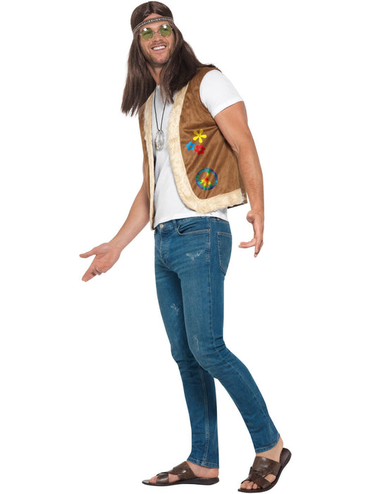 Buy Hippie Unisex Brown Waistcoat for Adults from Costume Super Centre AU