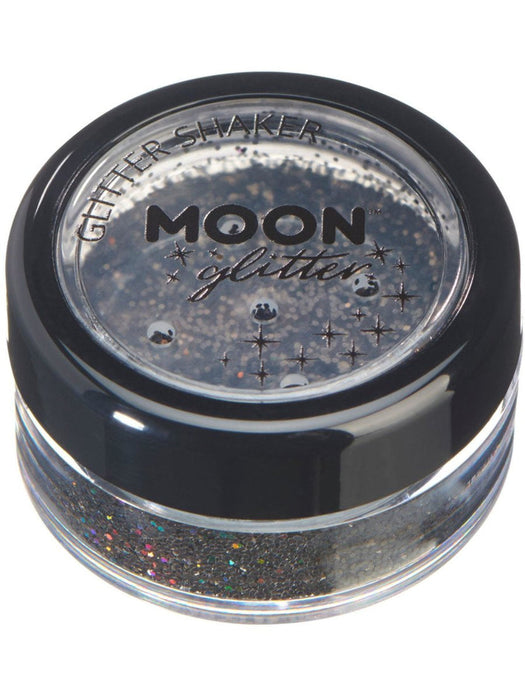 Buy Holographic Glitter Shaker Black - Moon Glitter from Costume Super Centre AU