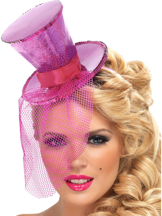 Buy Hot Pink Mini Top Hat for Adults from Costume Super Centre AU