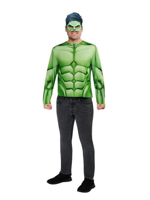 Buy Hulk Costume Top & Mask Set for Adults - Marvel from Costume Super Centre AU