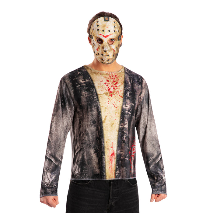 Buy Jason Voorhees Costume Top & Mask Set for Adults - Friday the 13th from Costume Super Centre AU