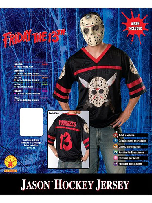 Friday the 13th - Jason Voorhees Hockey Jersey Adult Costume | Costume Super Centre AU