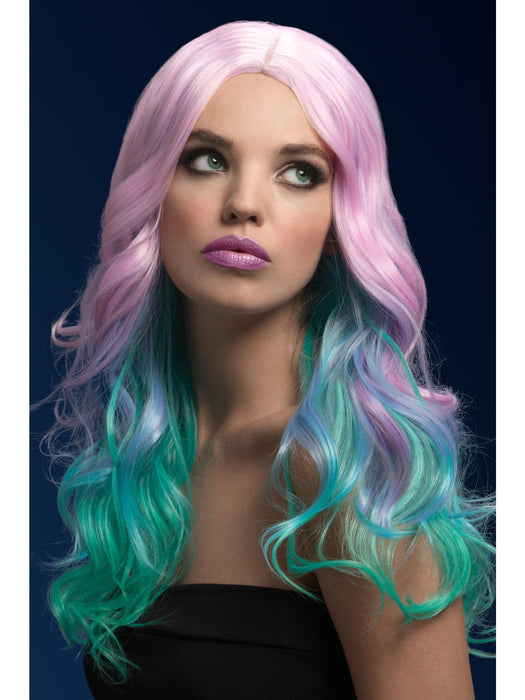 Buy Khloe Pastel Ombre Pink & Green Fever Wig for Adults from Costume Super Centre AU