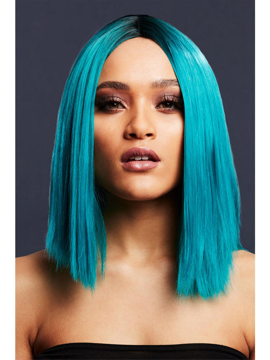 Buy Kylie Two-Toned Teal Blended Fever Wig for Adults from Costume Super Centre AU