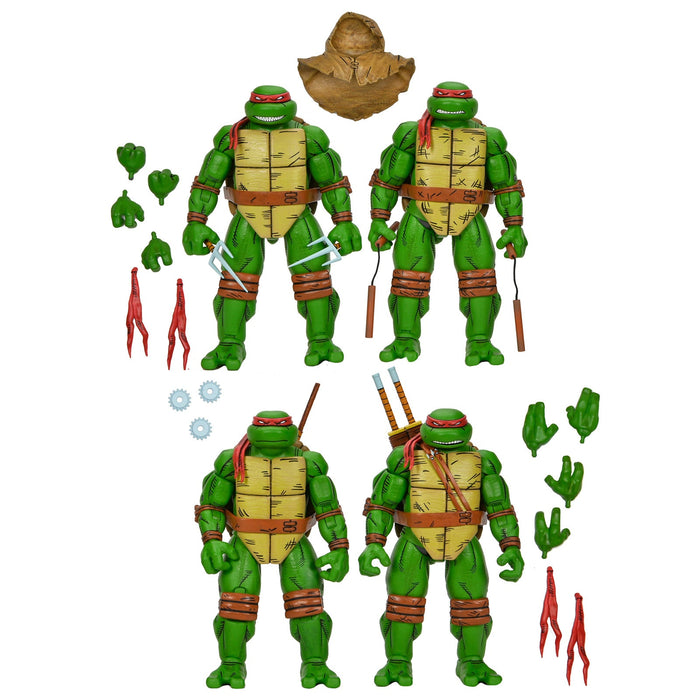 Buy Leonardo, Raphael, Michelangelo & Donatello 4-Pack - 7" Action Figurine - Teenage Mutant Ninja Turtles: Mirage Comics - NECA Collectibles from Costume Super Centre AU