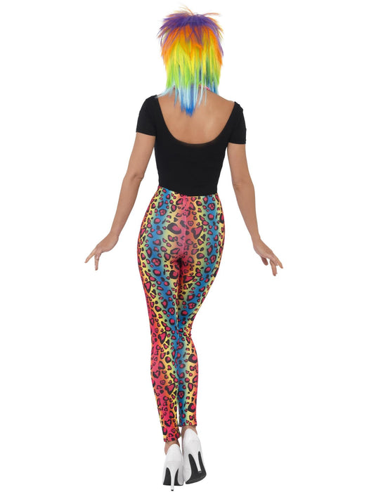 Buy Leopard-Print Leggings for Adults - Neon Multi-Coloured from Costume Super Centre AU