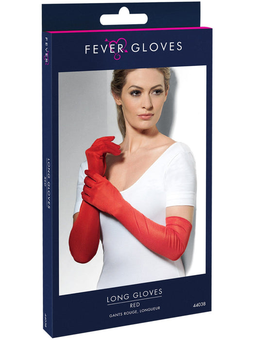 Buy Long Red Gloves for Adults from Costume Super Centre AU