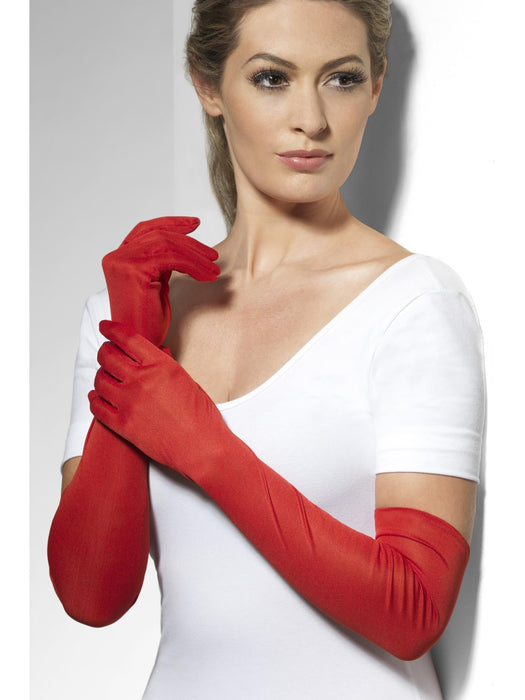 Buy Long Red Gloves for Adults from Costume Super Centre AU