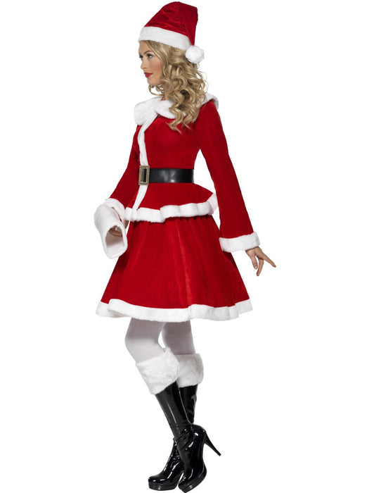 Buy Miss Santa Costume with Muff for Adults - Red from Costume Super Centre AU