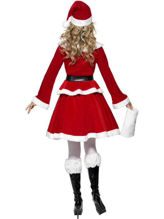 Buy Miss Santa Costume with Muff for Adults - Red from Costume Super Centre AU