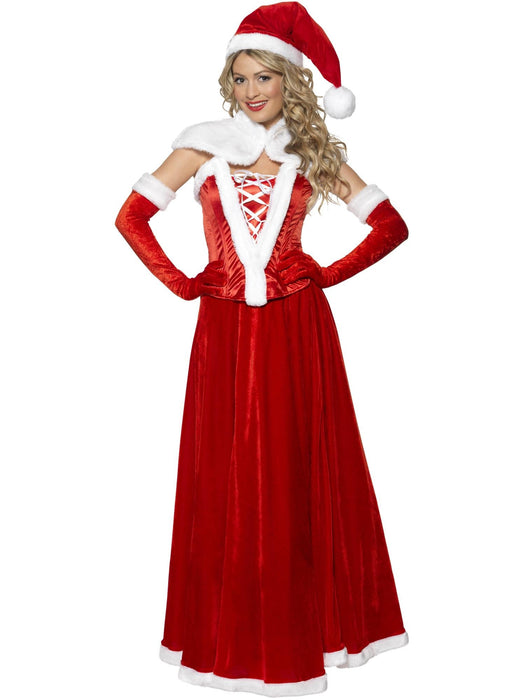 Buy Miss Santa Luxury Costume for Adults - Red from Costume Super Centre AU