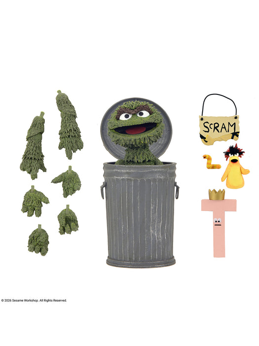 Ultimate Oscar the Grouch - 7" Scale Action Figure - Sesame Street - NECA Collectibles