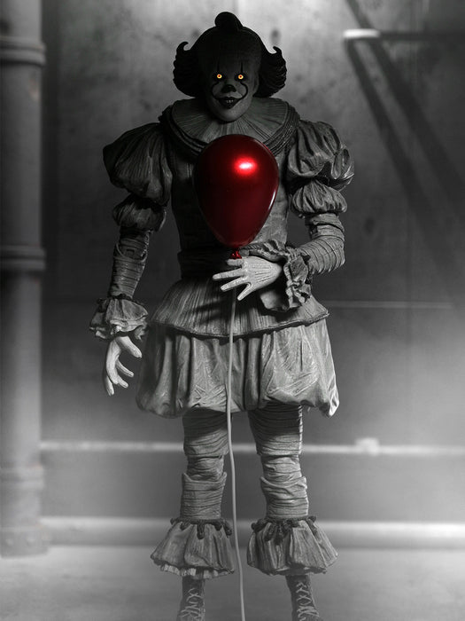 Ultimate Black & White Pennywise - 7" Scale Action Figure - IT: Welcome to Derry - NECA Collectibles