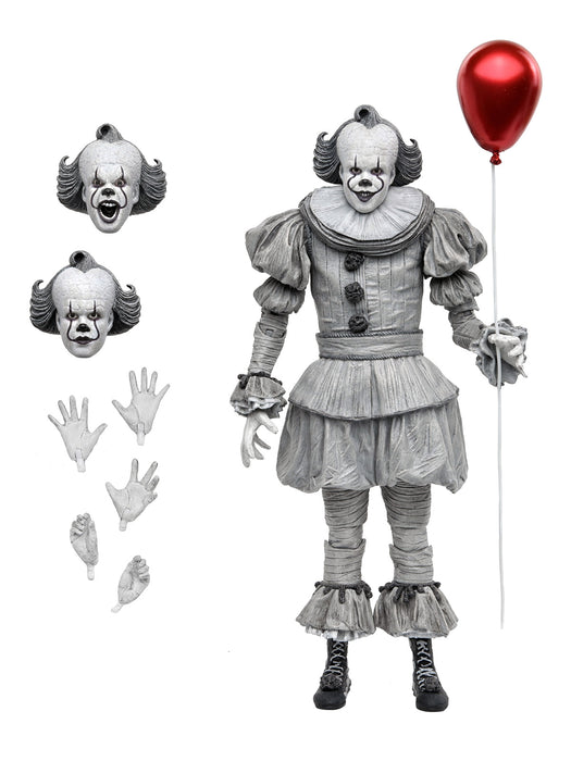 Ultimate Black & White Pennywise - 7" Scale Action Figure - IT: Welcome to Derry - NECA Collectibles