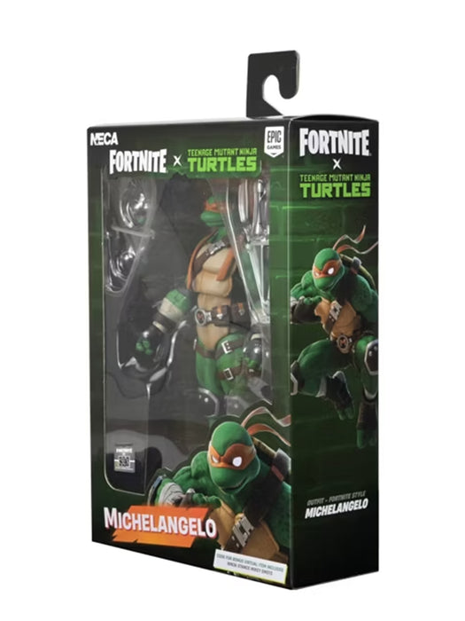 Michelangelo - 7" Scale Action Figure - TMNT x Fortnite - NECA Collectibles