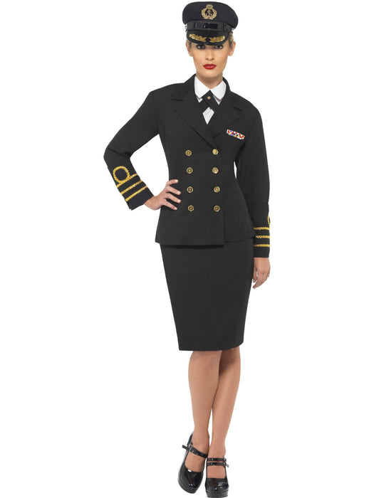 Buy Navy Officer Female Costume for Adults from Costume Super Centre AU