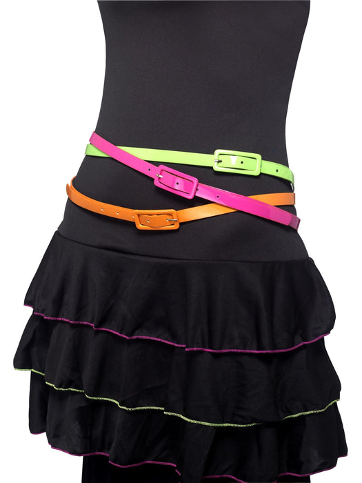 Buy Neon Belts 3 Pack Accessory for Adults from Costume Super Centre AU