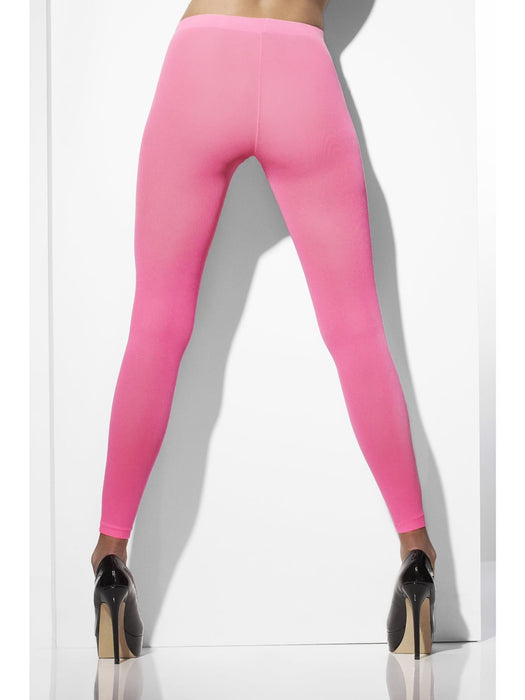 Buy Neon Pink Footless Tights for Adults from Costume Super Centre AU