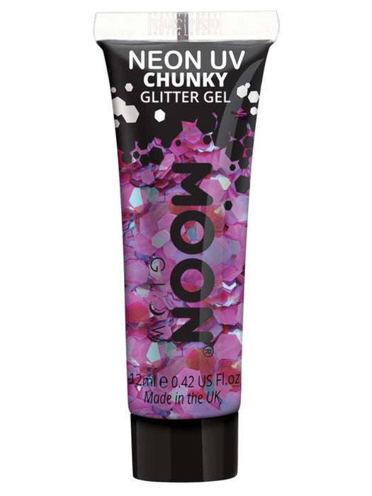 Buy Neon UV Reactive Chunky Glitter Gel Purple - Moon Glow from Costume Super Centre AU
