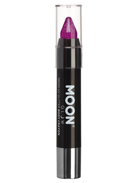 Buy Neon UV Reactive Glitter Body Crayon Purple - Moon Glow from Costume Super Centre AU